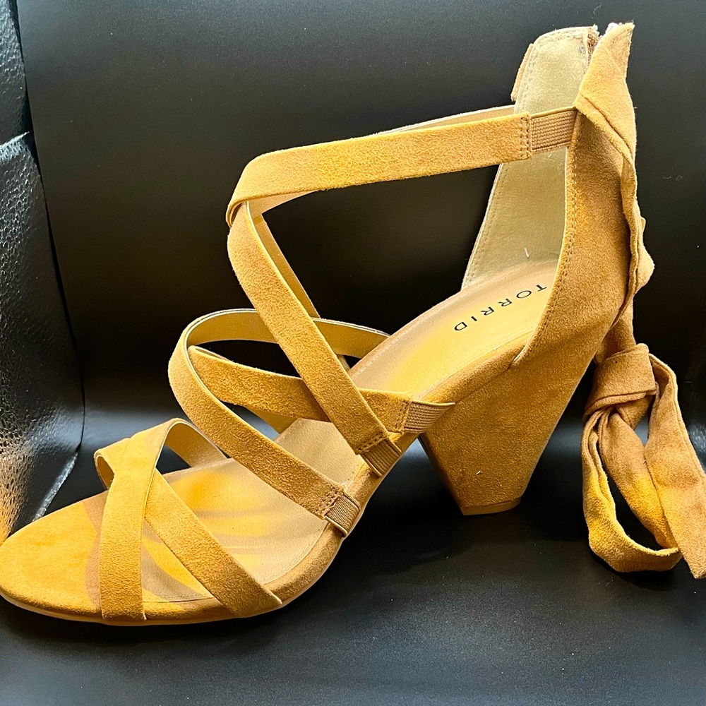 Torrid Brown Laceup Sandal